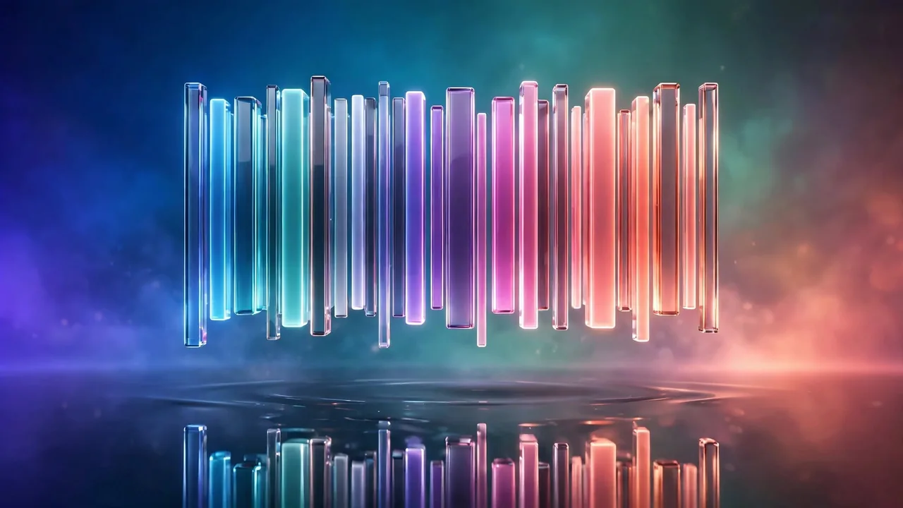 A crisp barcode with a scanner beam passing over it